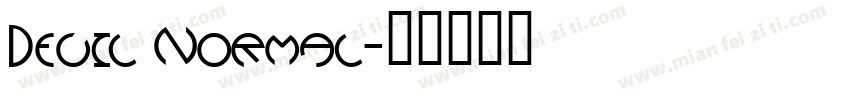 Devil Normal字体转换